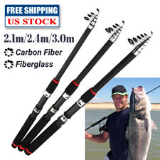 Portable Fishing Rod Ultralight Carbon Fiber Telescopic Sea Spinning Pole