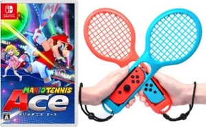 Nintendo Switch Mario Tennis Ace & Tennis racket FYOUNG racket for Joy-Con Set - Picture 1 of 12