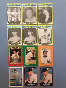 Mickey Mantle TCMA Big League Chew Hygrade Pacific Trading Cards Lot of 12 - Picture 1 of 5