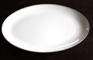 Bernardaud France Top Oval Platter Platinum 15" NWT - Picture 1 of 7