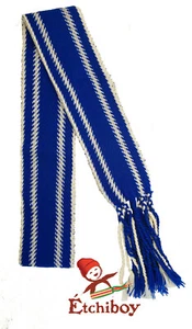 Métis Sash Blue Métis Flag Kids Alpaca Ceinture Fléchée Drapeau Métis Bleu Enfan - Picture 1 of 3