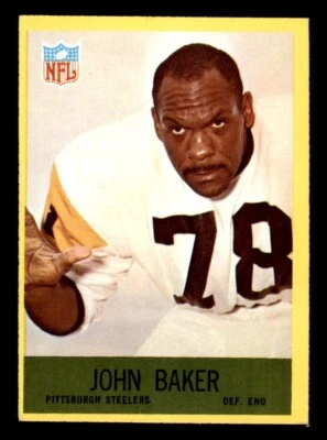 1967 Philadelphia Football #147 John Baker EX *e1 - Image 1 of 2
