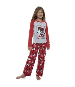 Disney Minnie Mouse Holiday Pajama Set NWT Size 12 - Picture 1 of 10