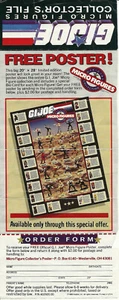 1988 GI JOE Micro Figures Collector File and Poster offer   - Picture 1 of 1