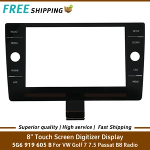Digitalizador de pantalla táctil de vidrio de 8" 5G6919605B para radio de coche VW Golf 7 POLO Passat B8 - Imagen 1 de 9