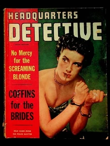 Headquarters Detective Magazine October 1949 Screaming Blonde - Picture 1 of 1