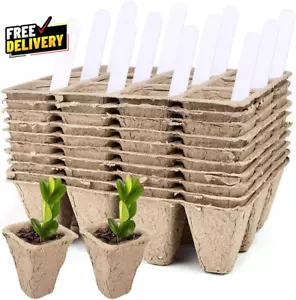 10 Pack Seed Starter Tray Kit 120 Cells Organic Germination Seedling Trays Plant - Picture 1 of 8