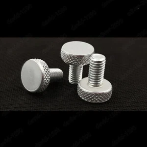 Select M3 M4 M5 M6 Aluminum Alloy 6063 Knurled Thumb Screw Round Large Flat Head - Picture 1 of 4