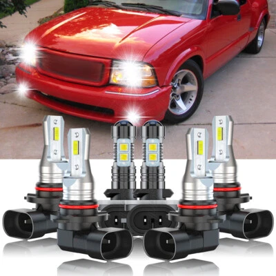 Faros LED altos/bajos + kit luces antiniebla para GMC Sonoma 1998-2001 2002 2003 2004 Foto 1 de 4