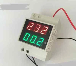 Digital 100A LED Dual Display Din-Rail AC Ammeter Voltmeter Voltage AC 220v 380v - Picture 1 of 4