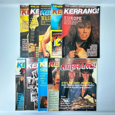 Vintage Kerrang! Magazine Bundle Issues 130 - 139 October 1986 - February 1987 - Image 1 of 4