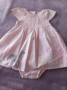 Baby Girls Summer dress With Matching Knickers in size up to 1 Month BNWTS - Picture 1 of 1