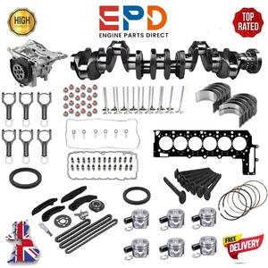 FORGED CRANKSHAFT (4WEB) WITH ENGINE REBUILD KIT FOR BMW N57D30B 3.0 3 7 SERIES - Picture 1 of 14