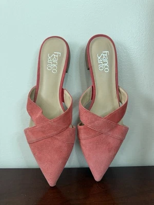 Mules de gamuza coral Franco Sarto para mujer talla 8 Foto 1 de 4