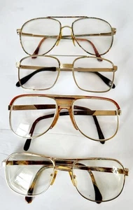 Lof 4 Paar Vintage 70er/80er Jahre Herren Brillengestell Pilotenbrille Dahmer Funky Glasses - Bild 1 von 18