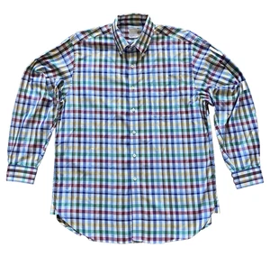 Brooks Brothers Hemd Herren L Makers & Merchants Golden Fleece kariert Hergestellt in den USA - Bild 1 von 11