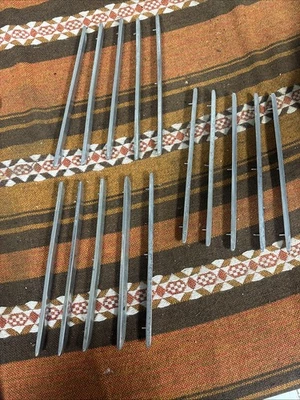 1958 Buick Limited Rear Fender Louvres. Die Cast Chrome. OEM #4728201 Set of 15 - Image 1 of 4