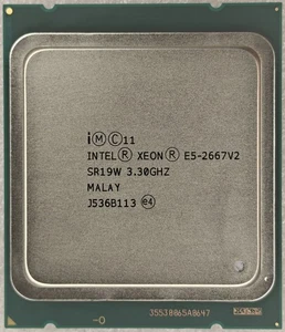Intel E5-2667 V2 LGA-2011 3.3/4Ghz Turbo 8c Core CPU X79 Machinist DDR3 x9D C602 - Picture 1 of 2