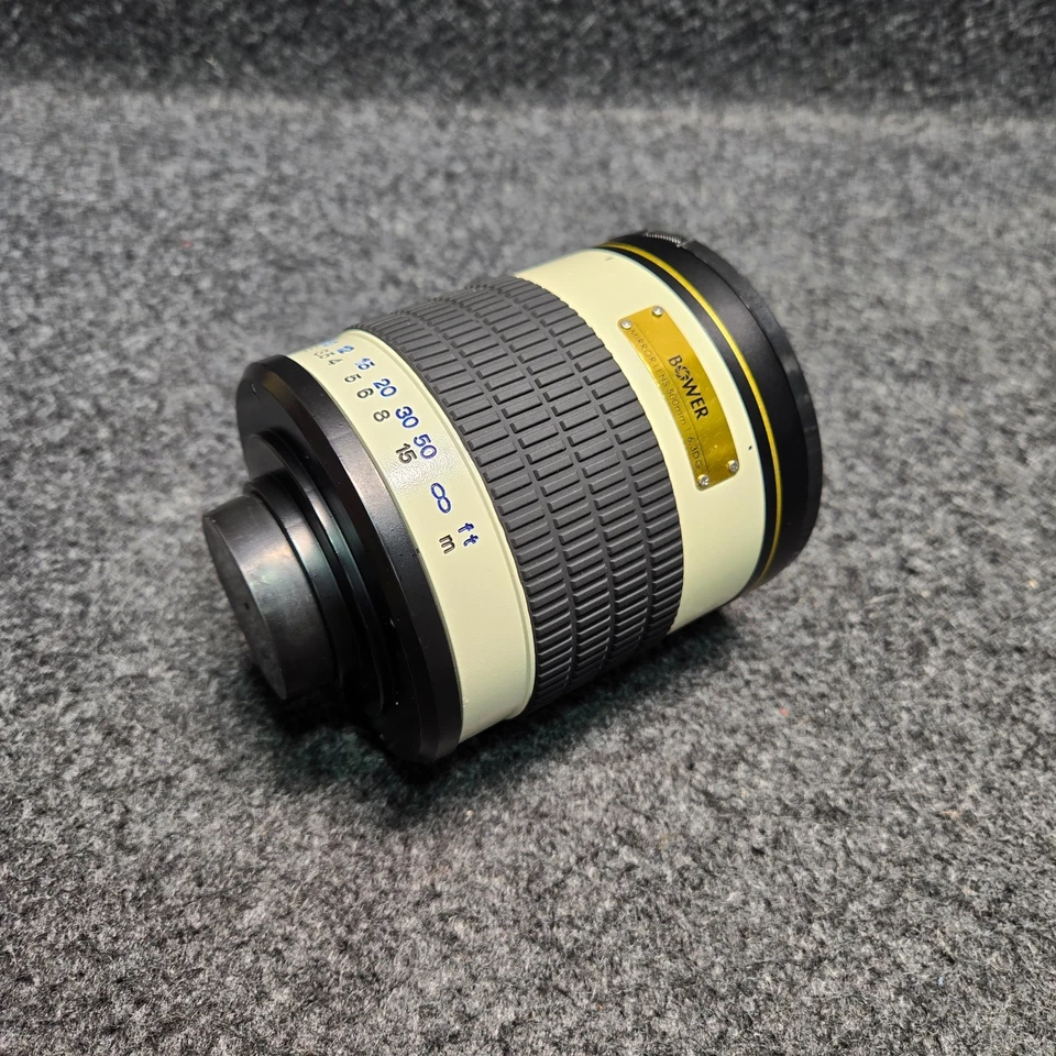 BOWER 500mm F/6.3 DG Mirror Manual Focus Lens Full-frame & DX cameras Telephoto - Image 1 of 4