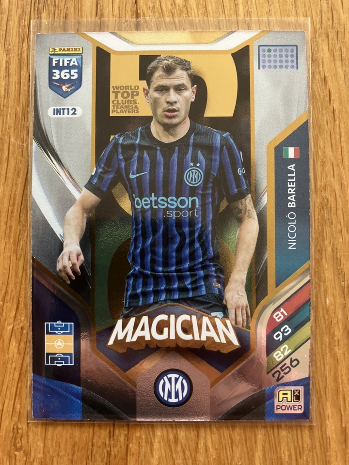 Panini Adrenalyn XL FIFA 365 2026 Nº INT12 Nicolo Barella Magician - Imagen 1 de 1