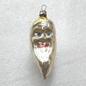 Vintage Merkur Glas Weihnachtsbaum UdSSR Ornament Weihnachten Antik Deko Halbmond - Bild 1 von 6