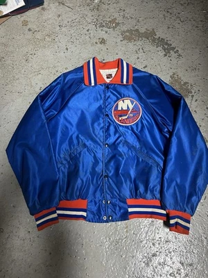 Vintage 1990s Starter New York Islanders Bomber Jacket Size Large READ - Image 1 of 4