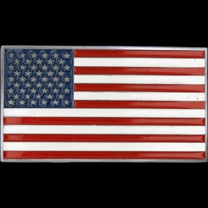 New United States American Flag Patriotic Pride Merica Patriot Vtg Belt Buckle - Picture 1 of 3