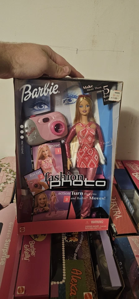 Muñeca Barbie con foto de moda 2001 sin usar, en caja con cámara Mattel #55620 Foto 1 de 1