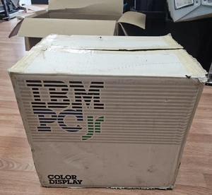 Clean Vintage IBM PCjr Color Display 4863 14" Color Computer Monitor w/box Works - Picture 1 of 8