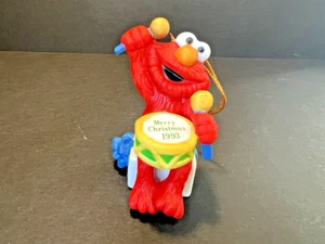 Elmo, from Sesame Street, porcelain Xmas ornament, 2.75", 1993, Grolier, Henson - Picture 1 of 10