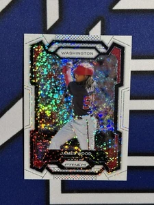 JAMES WOOD 2024 PANINI PRIZM MLB BASEBALL WHITE SPARKLE SP SSP NATIONALS - Picture 1 of 2