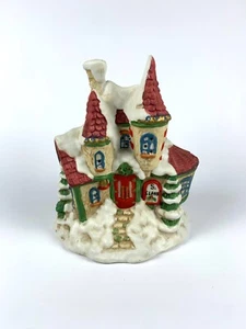 Vintage Mercuries 1993 Weihnachtsdorf Keramik Weihnachtsmannhaus ohne Licht - Bild 1 von 6