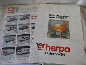 vintage HERPA toy car catalog LOT Germany 1979 1984 Porsche VW Range Rover BMW - Picture 1 of 7