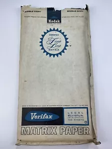 Kodak Verifax Fine Fine Matrix Single Copy Legal Paper 40 Sheets RARE - Picture 1 of 7