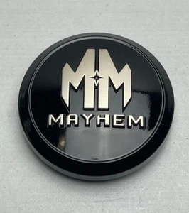 Mayhem Gloss Black Snap In Wheel Center Cap C108109B01 - Picture 1 of 3