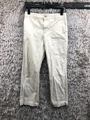 Vineyard Vines Pants Girls Sz 14 Beige Solid Chino Straight Leg Khakis School - Image 1 of 4