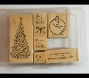 STAMPIN UP - 7 Surtidos de Estampillas de Navidad de Goma - 2000 - En estuche original. - Imagen 1 de 12