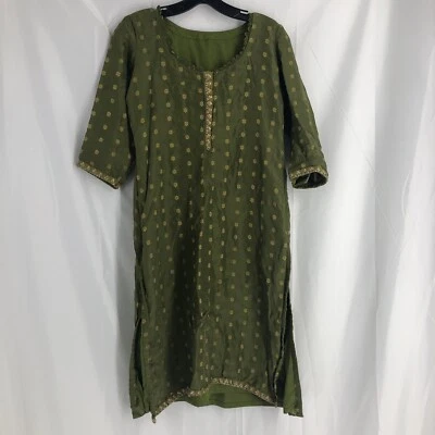 Silk Pakistani And Indian Dress Kurta Women's One Size - Image 1 of 4
