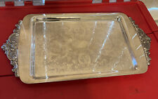 *VINTAGE* "Baroque" By Wallace #719 Silver Plated Relish Tray