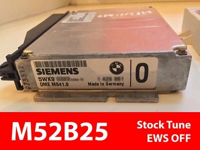 BMW E36 323i 323ti Z3 2.5L M52 M52B25 ECU DME ENGINE CONTROL UNIT MS41 (NON EWS) - Image 1 of 2
