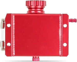 Mishimoto Universal Coolant Overflow Tank MMRT-1LRD Red Aluminum Reservoir - Picture 1 of 4