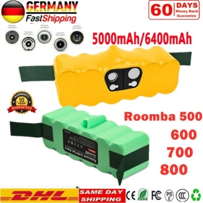 6800mAh Akku Für iRobot Roomba 500 600 700 800 900 14.4V Ni-MH/Li-ion 5.0Ah BH - Bild 1 von 4