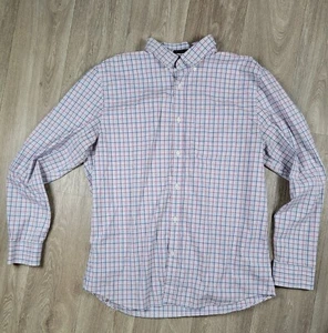 Camisa Banana Republic Para Hombres Tecnología Algodón Elástico Ajustada Flex Calce Cuadros Botón XL - Imagen 1 de 9