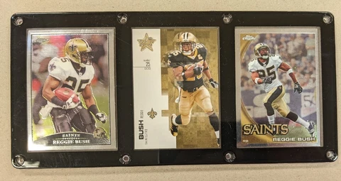 REGGIE BUSH 3 CARD PLAQUE  NEW ORLEANS SAINTS Cover