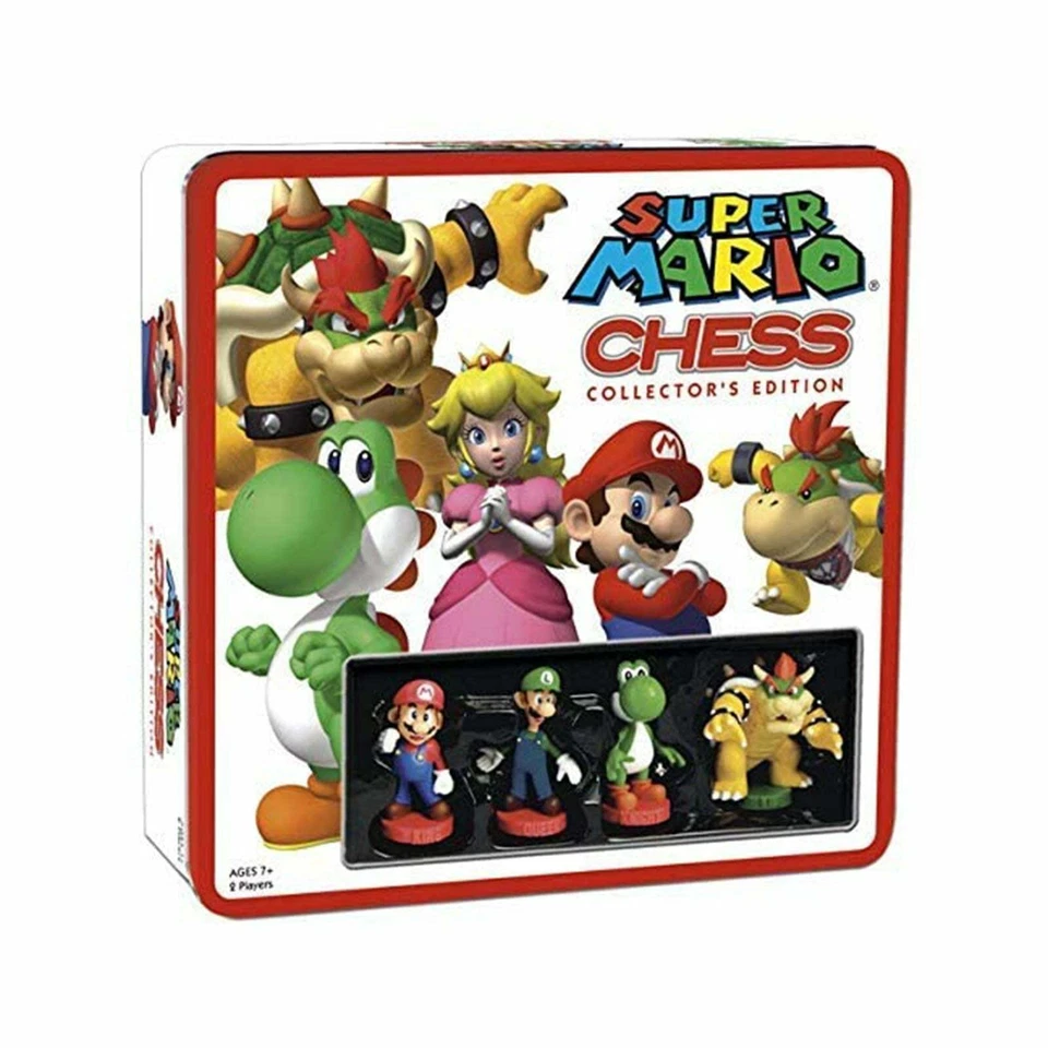 USAopoly 190767 Super Mario Collectors Edition Chess Game