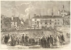 Nelson Square, Bolton. Samuel Crompton statue inauguration. Spinning-mule 1862