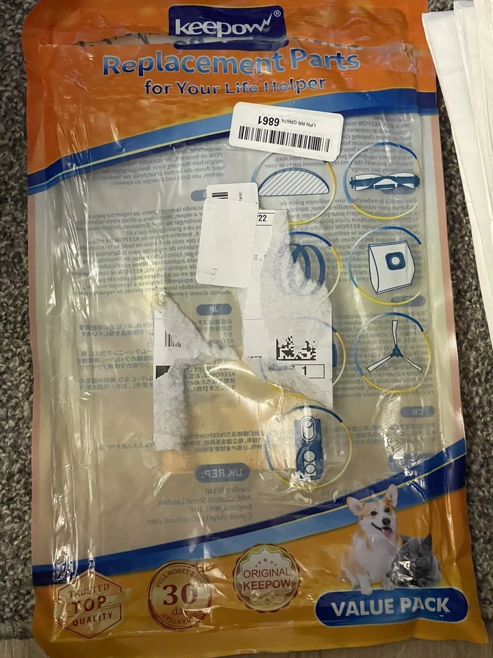 Bolsa de filtro desechable KEEPOW compatible con aspiradoras húmedas/secas Stanley 12 filtros Foto 1 de 3