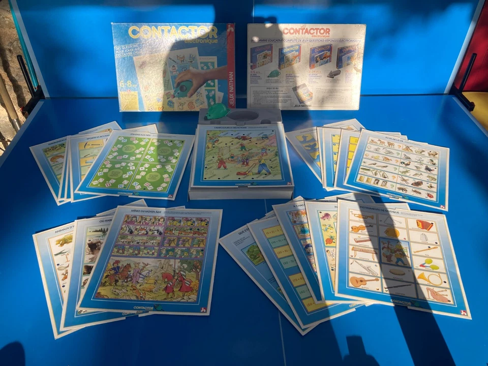 JEU DE SOCIETE CONTACTOR ELECTRONIQUE NATHAN 1990 VINTAGE Livré Gratuit N°6 - Photo 1/4