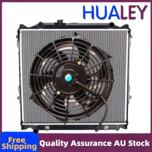 For 96-03 Toyota Landcruiser Prado J90 Series RZJ95 VZJ95R 3.4/2.7L Radiator+Fan - Picture 1 of 4