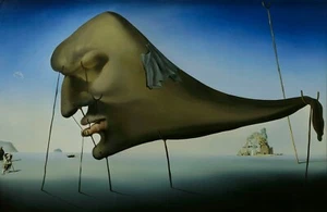 SALVADOR DALI Surrealism Art Poster or Rolled Canvas Print "Sleep" - Picture 1 of 1